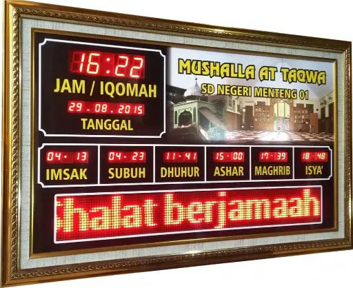 Jam Digital Masjid & Jadwal Sholat